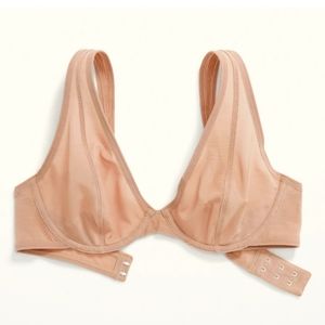 Old Navy Beige Nude Tan Mesh Unpadded Underwire Bra 46G NWOT